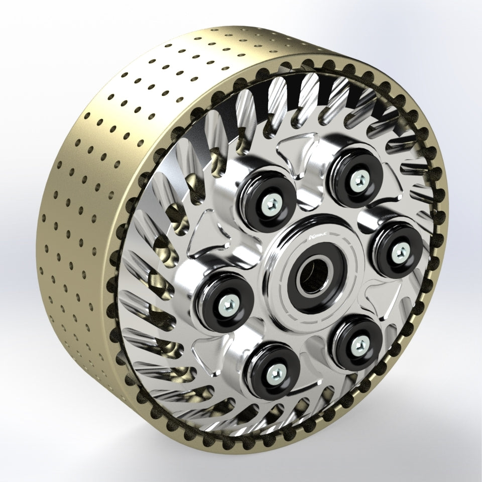 Kbike Slipper Clutch Adjustable with 48 Teeth Basket for Ducati – Silver