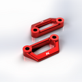 Kbike Replacement Plates Passenger Footrests for Ducati Panigale V4 & Streetfighter V4 – Red