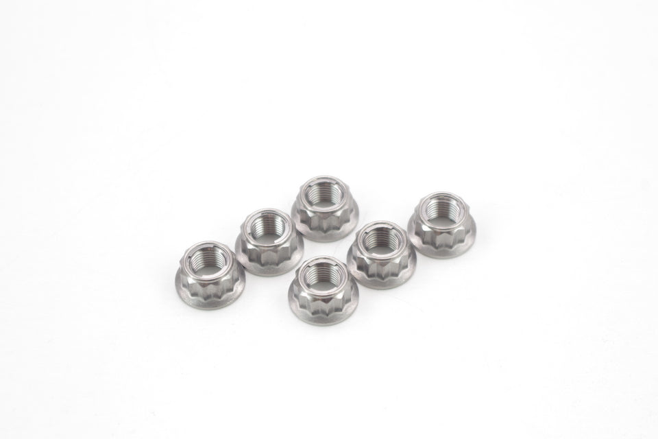 Kbike Chain Sprocket Carrier Nuts in Titanio M10x1 for Ducati