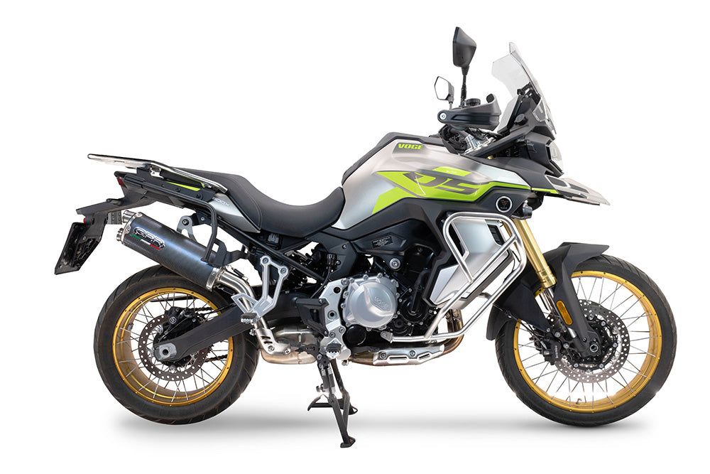 GPR exhaust Voge 900DSX 2024-2025, Dual Poppy, Homologated legal slip-on exhaust including removable db killer and link pipe - GPR Exhausts