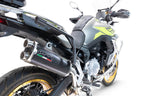 GPR exhaust Voge 900DSX 2024-2025, Dual Poppy, Homologated legal slip-on exhaust including removable db killer and link pipe - GPR Exhausts