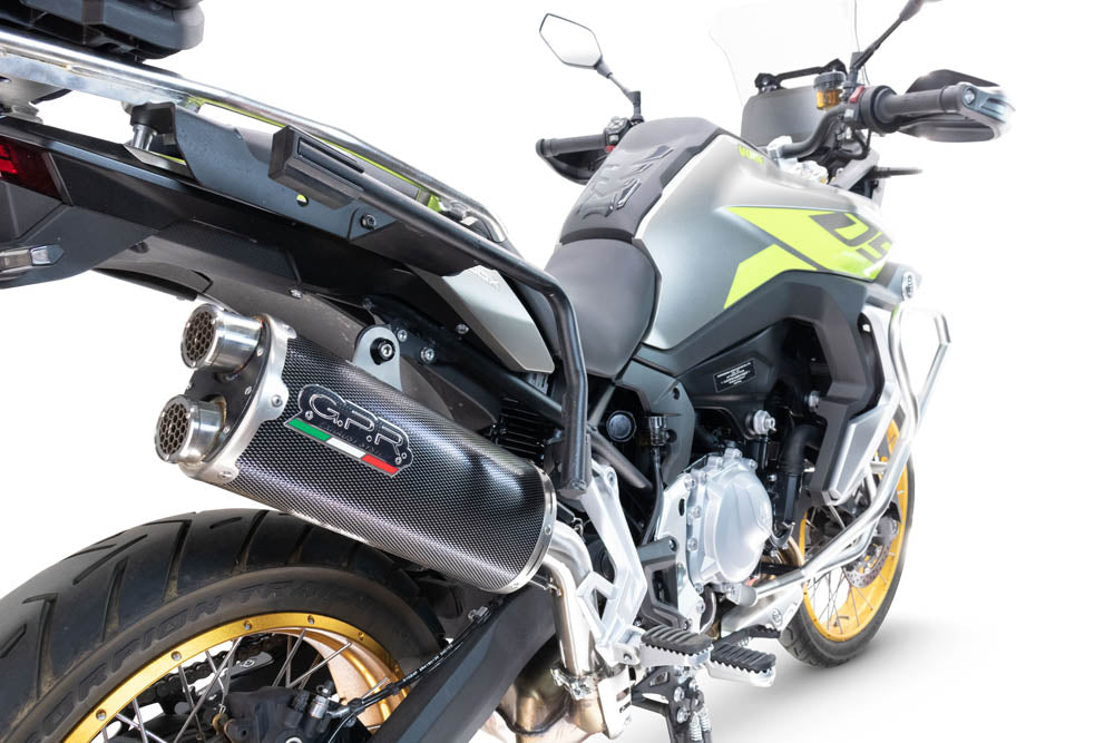 GPR exhaust Voge 900DSX 2024-2025, Dual Poppy, Homologated legal slip-on exhaust including removable db killer and link pipe - GPR Exhausts