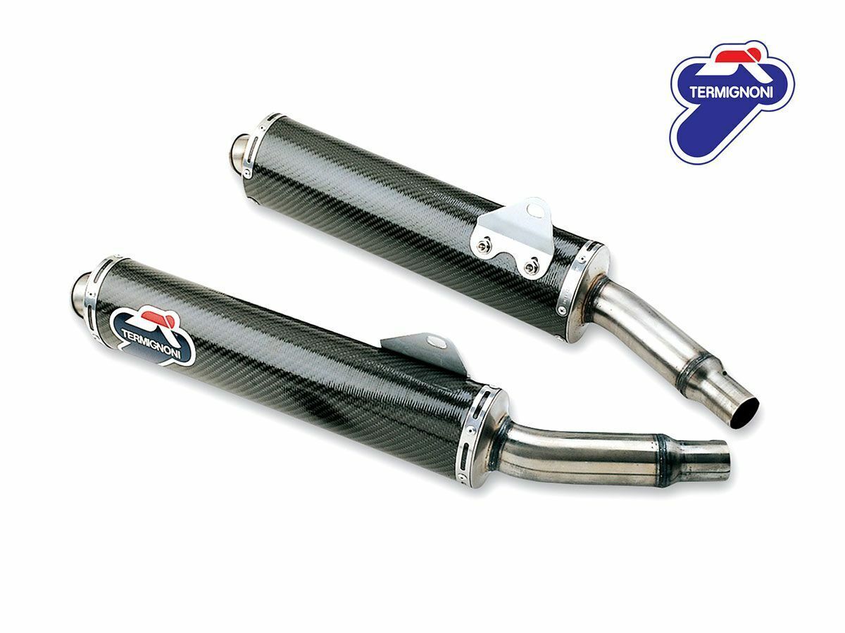 DUCATI MONSTER 620/695/750/800/900/1000/S4 CARBON SILENCERS - TERMIGNONI