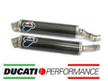 DUCATI MONSTER S2R/S4R/S PAIR OF APPROVED CARBON SILENCERS - TERMIGNONI
