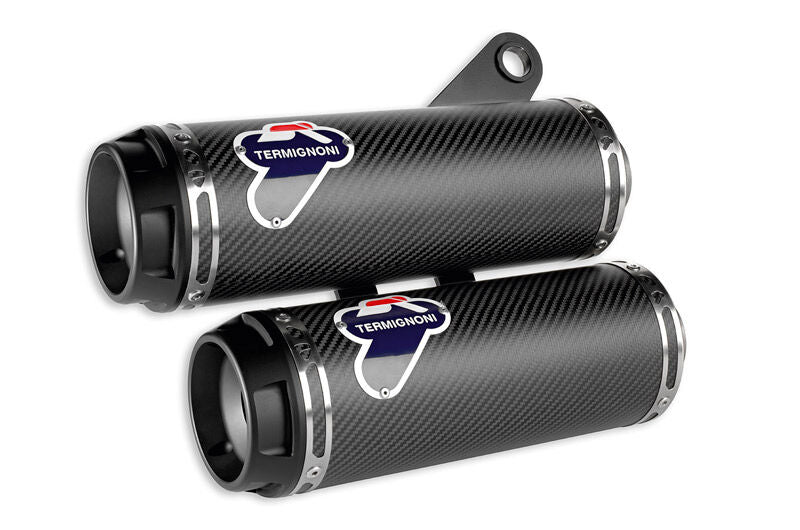 DUCATI MONSTER 1200PAIR OF CARBON RACING SILENCERS - TERMIGNONI