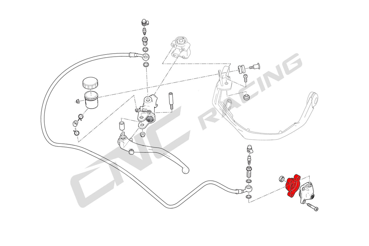 CNC Racing Clutch Slave Cylinder Mounting Plate for Ducati - CNC Racing image 3