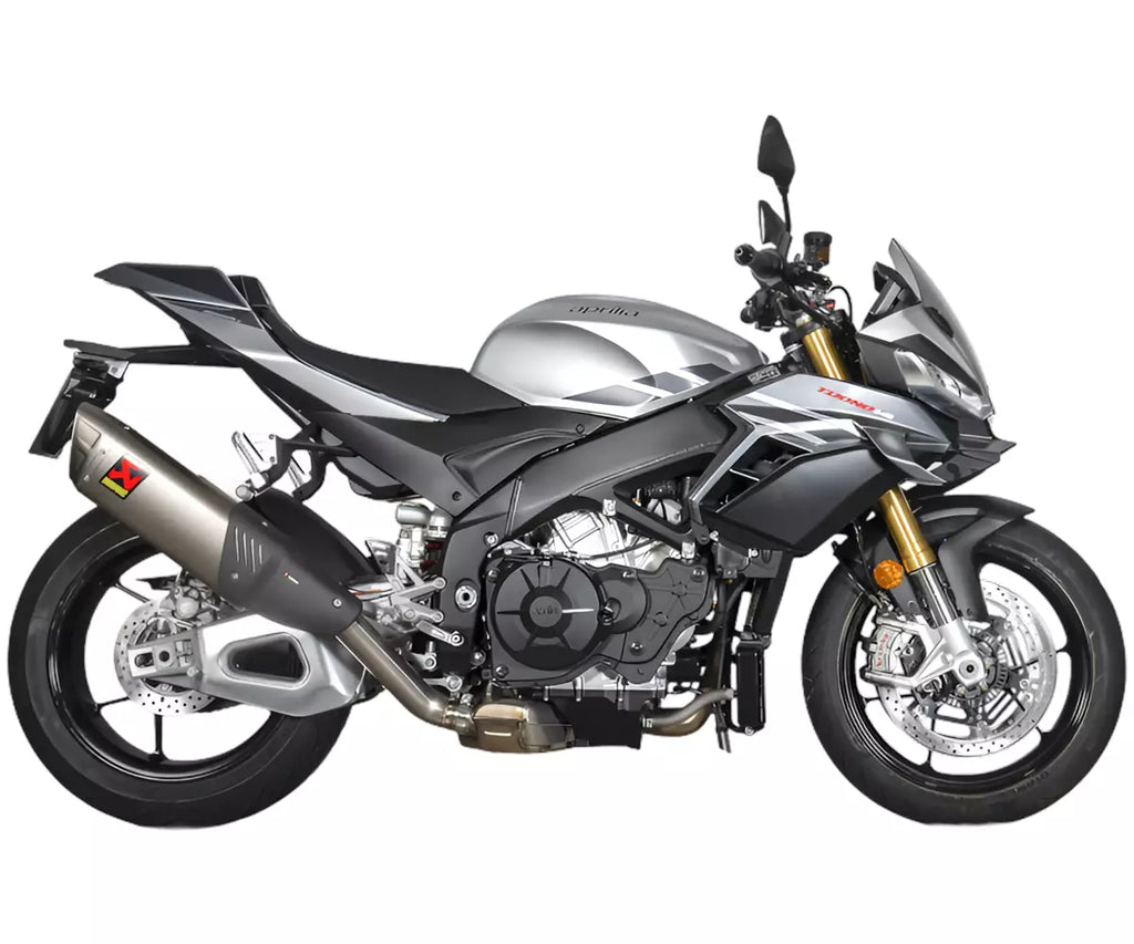 Akrapovič Aprilia Tuono V4 Slip-On Exhaust 2025–2026 Slip-On Line Titanium – S-A10SO14-HEZT