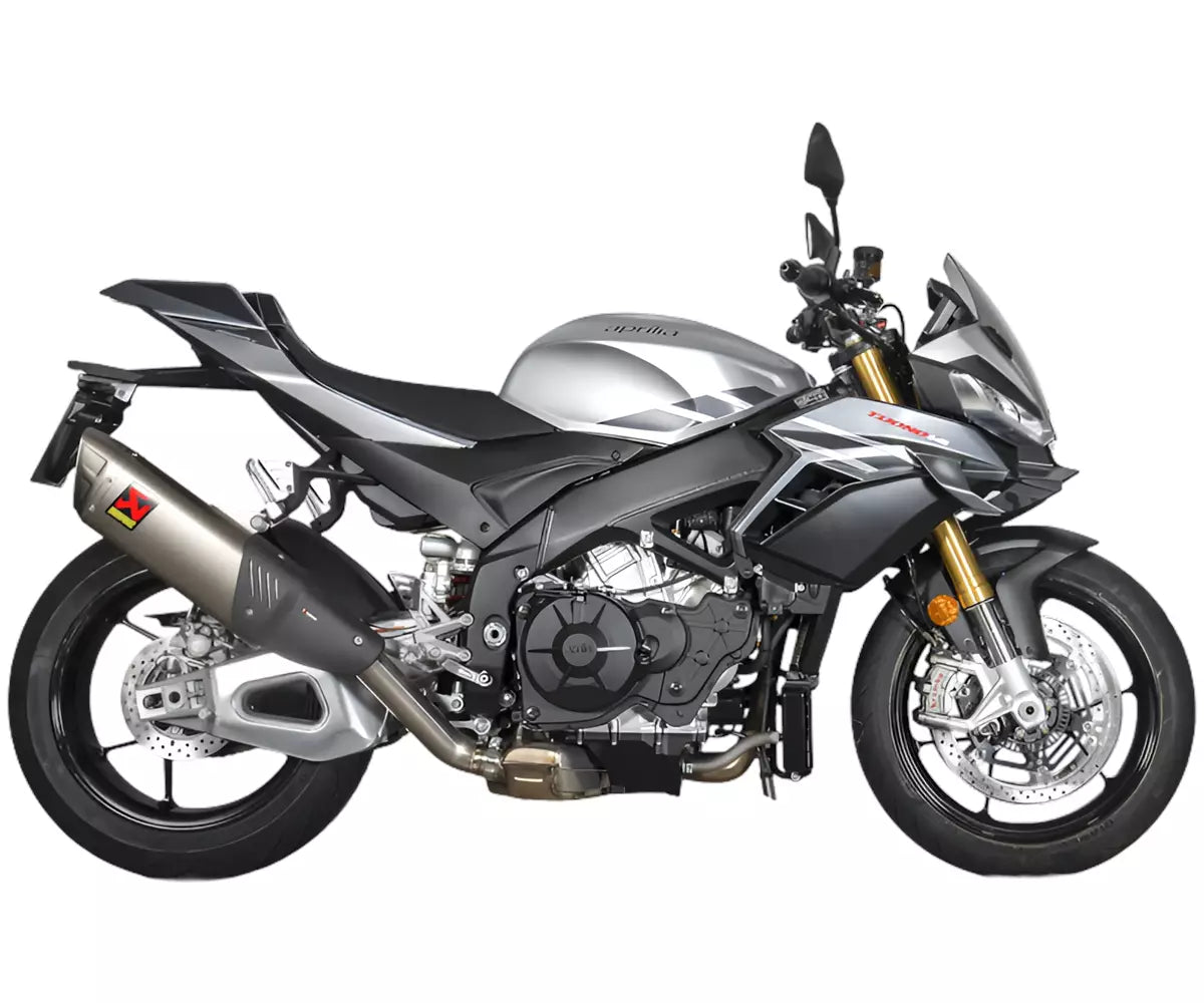 Akrapovič Aprilia Tuono V4 Slip-On Exhaust 2025–2026 Slip-On Line Titanium – S-A10SO14-HEZT