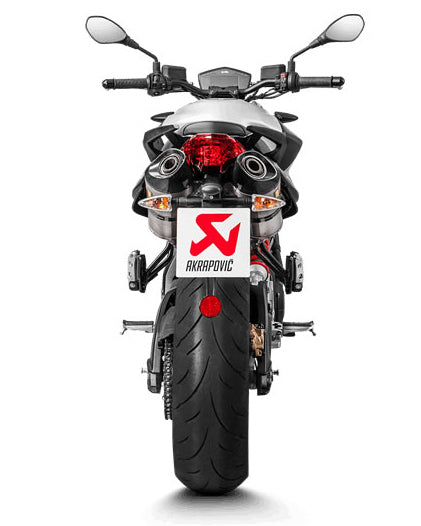 Akrapovič Aprilia Shiver 900 Slip-On Exhaust 2017–2020 Titanium – S-A9SO1-HDT/1