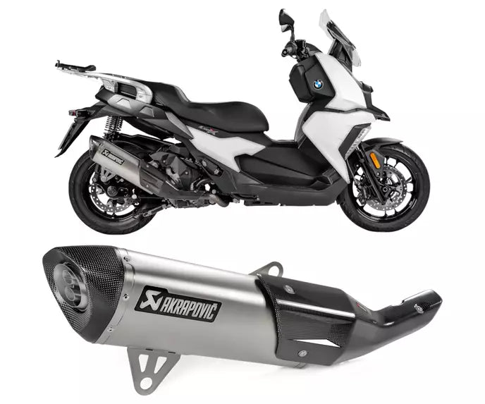 Akrapovič BMW C 400 X - GT Slip-On Exhaust 2019–2020 Slip-On Line Titanium/Carbon – S-B4SO2-HRT