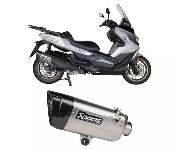Akrapovič BMW C 400 X - GT Slip-On Exhaust 2025–2026 Slip-On Line Titanium/Carbon – S-B4SO3-HILT