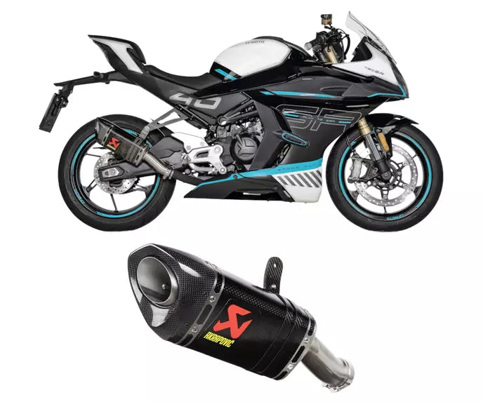 Akrapovič CFMOTO 450 NK / 450 SR Slip-On Exhaust 2024–2026 Slip-On Line Carbon – S-CF4SO1-APC
