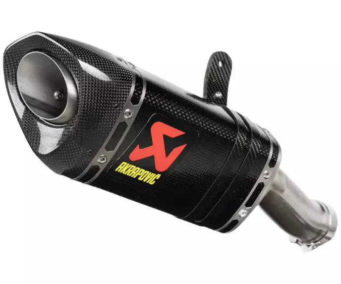 Akrapovič CFMOTO 450 NK / 450 SR Slip-On Exhaust 2024–2026 Slip-On Line Carbon – S-CF4SO1-APC