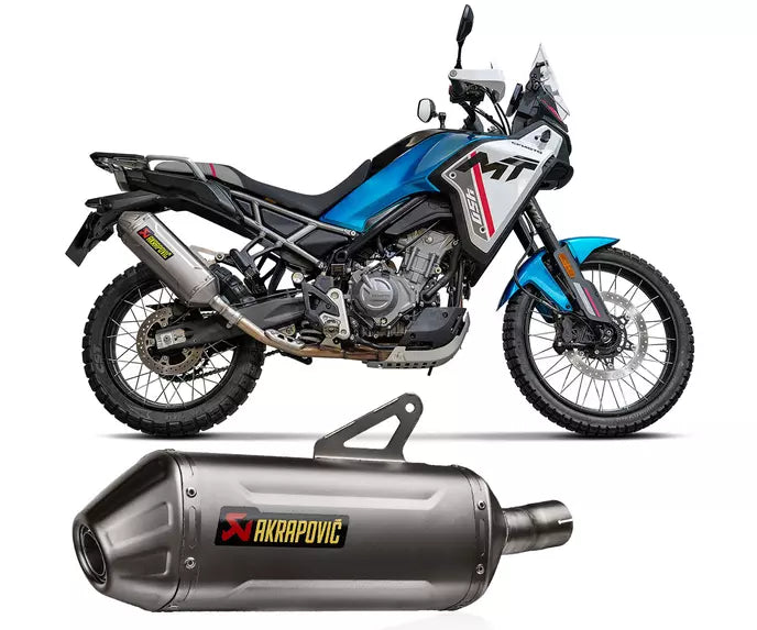 Akrapovič CFMOTO 450 MT Slip-On Exhaust 2025–2026 Titanium – S-CF4SO2-HFTT