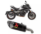 Akrapovič CFMOTO 800NK Slip-On Exhaust 2023–2026 Slip-On Line Titanium/Carbon – S-CF8SO1-HAPLC