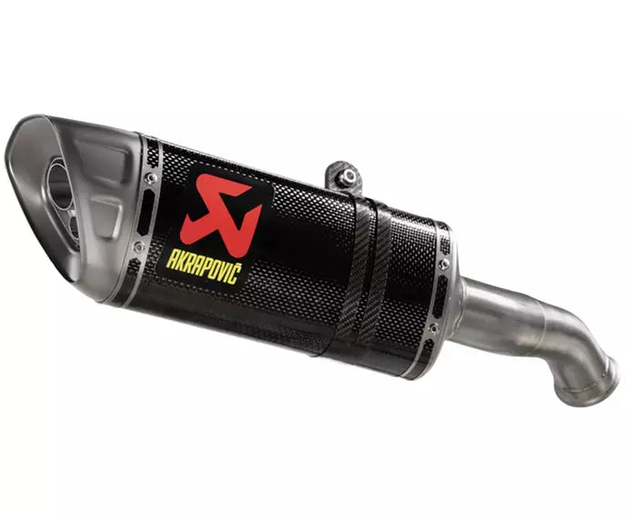 Akrapovič CFMOTO 800NK Slip-On Exhaust 2023–2026 Slip-On Line Titanium/Carbon – S-CF8SO1-HAPLC
