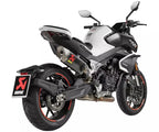 Akrapovič CFMOTO 800NK Slip-On Exhaust 2023–2026 Slip-On Line Titanium/Carbon – S-CF8SO1-HAPLC