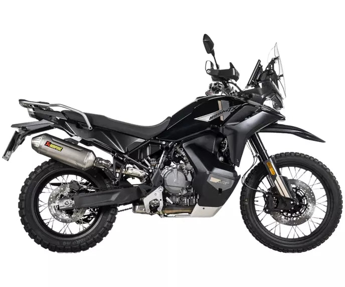 Akrapovič CFMOTO 800 MT-X Slip-On Exhaust 2025–2026 Slip-On Line Titanium – S-CF8SO3-HFTT
