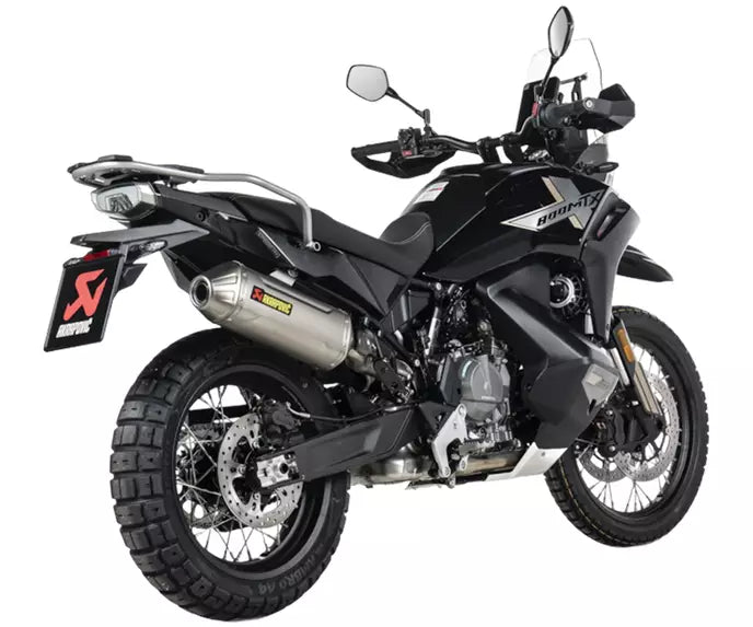 Akrapovič CFMOTO 800 MT-X Slip-On Exhaust 2025–2026 Slip-On Line Titanium – S-CF8SO3-HFTT