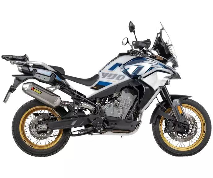 Akrapovič CFMOTO 800 MT Slip-On Exhaust 2024–2026 Slip-On Line Titanium – S-CF8SO4-HFTT