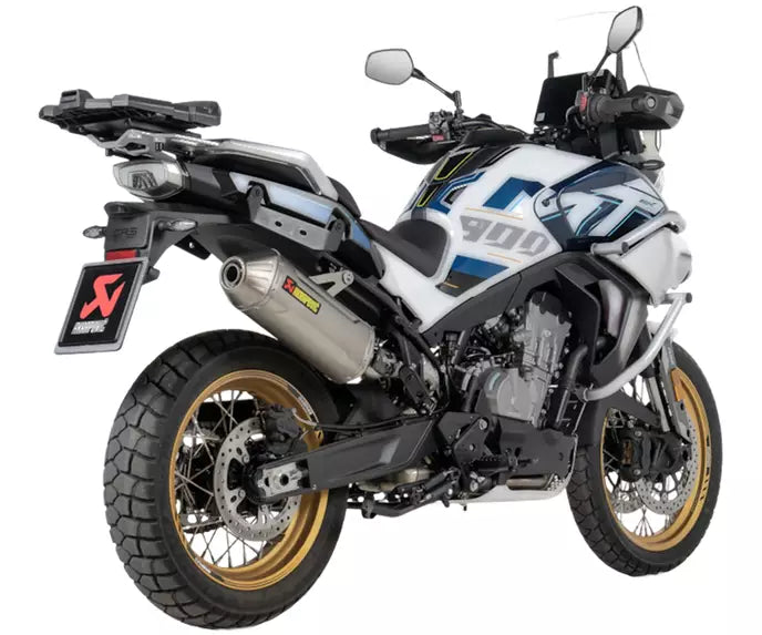 Akrapovič CFMOTO 800 MT Slip-On Exhaust 2024–2026 Slip-On Line Titanium – S-CF8SO4-HFTT