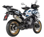 Akrapovič CFMOTO 800 MT Slip-On Exhaust 2024–2026 Slip-On Line Titanium – S-CF8SO4-HFTT