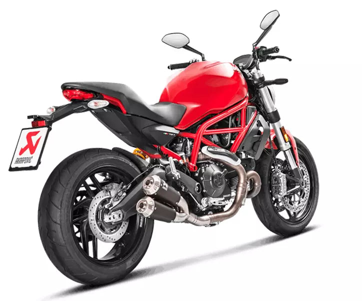 Akrapovič Ducati Monster 797 / Scrambler 800 Slip-On Exhaust Titanium – S-D8SO4-CUBTBL/1