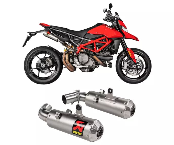Akrapovič Ducati Hypermotard 950 Slip-On Exhaust 2019–2024 Slip-On Line Titanium – S-D9SO15-HCBT