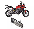 Akrapovič Ducati Multistrada V2 Slip-On Exhaust 2025–2026 Slip-On Line Titanium/Carbon – S-D9SO20-HJAT