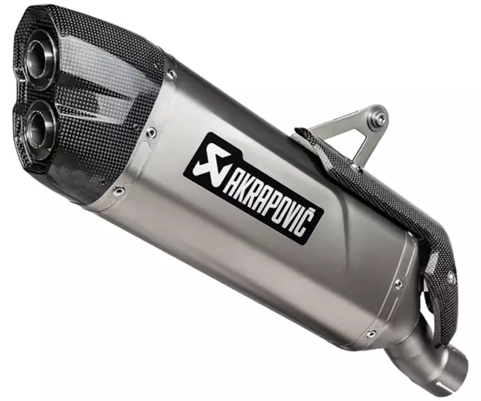 Akrapovič Ducati Multistrada V2 Slip-On Exhaust 2025–2026 Slip-On Line Titanium/Carbon – S-D9SO20-HJAT