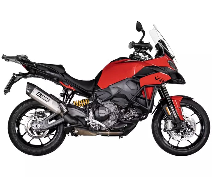 Akrapovič Ducati Multistrada V2 Slip-On Exhaust 2025–2026 Slip-On Line Titanium/Carbon – S-D9SO20-HJAT