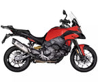 Akrapovič Ducati Multistrada V2 Slip-On Exhaust 2025–2026 Slip-On Line Titanium/Carbon – S-D9SO20-HJAT
