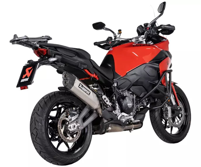 Akrapovič Ducati Multistrada V2 Slip-On Exhaust 2025–2026 Slip-On Line Titanium/Carbon – S-D9SO20-HJAT