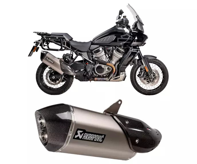 Akrapovič Harley-Davidson Pan America 1250 Slip-On Exhaust 2021–2024 Slip-On Line Titanium/Carbon – S-HD12SO1-HAFT