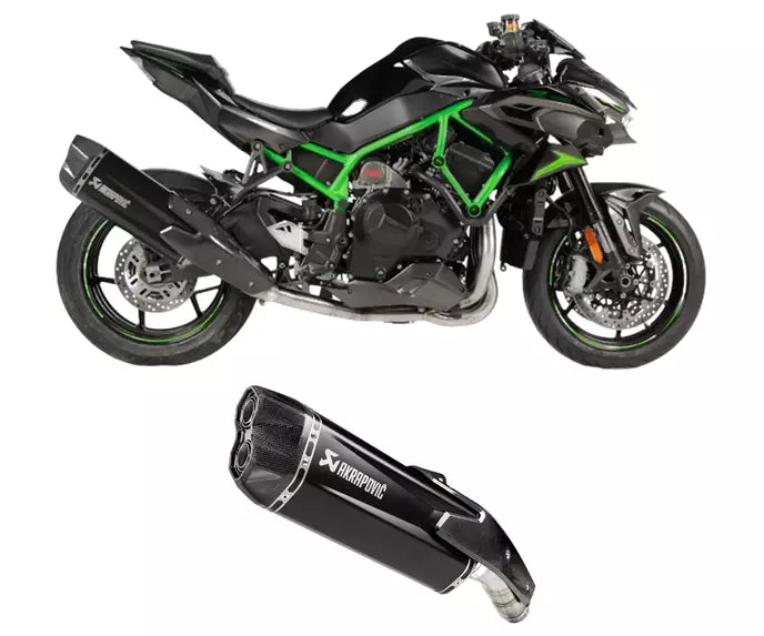 Akrapovič Kawasaki Z H2 Slip-On Exhaust 2020–2025 Slip-On Line Titanium – S-K10SO31-HGITBL