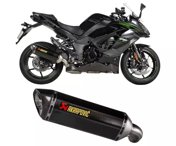 Akrapovič Kawasaki Ninja 1000SX Slip-On Exhaust 2020–2024 Slip-On Line Carbon – S-K10SO32-HRC