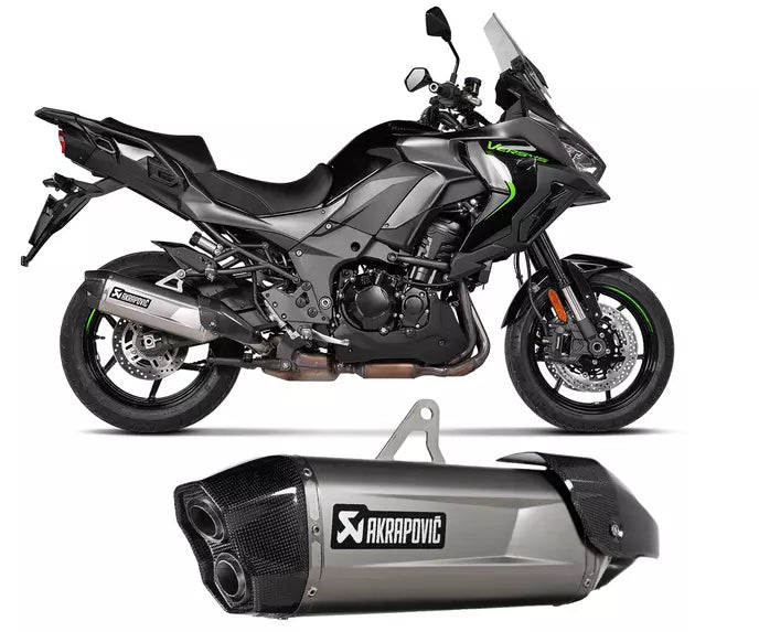 Akrapovič Kawasaki Versys 1100 Slip-On Exhaust 2025–2026 Titanium – S-K11SO1-HGJT