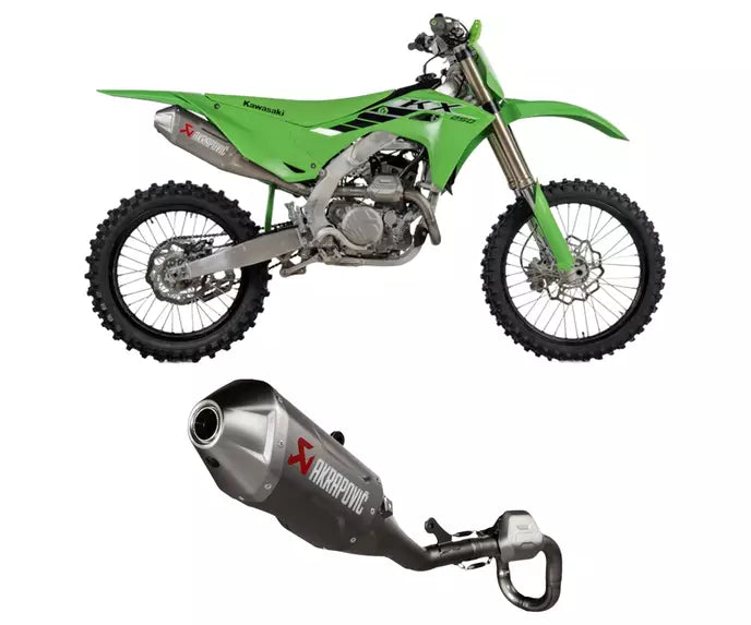 Akrapovič Kawasaki KX 250 / KX 250 X Full Exhaust System 2025–2026 Evolution Line Titanium – S-K2MET10-FDHLTA