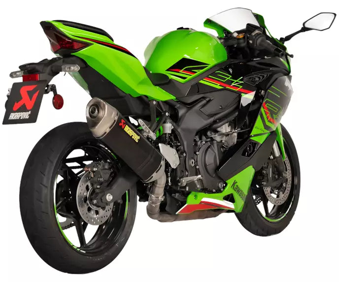 Akrapovič Kawasaki Ninja ZX-4R Slip-On Exhaust 2023–2026 Slip-On Line Titanium/Carbon – S-K4SO8-HRC
