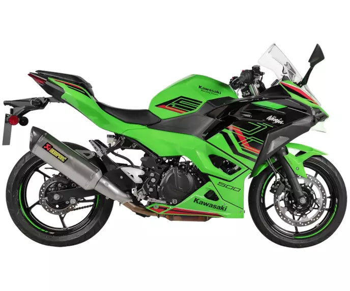Akrapovič Kawasaki Ninja 500 / Z 500 Slip-On Exhaust 2024–2026 Slip-On Line Titanium/Carbon – S-K5SO1-HRT