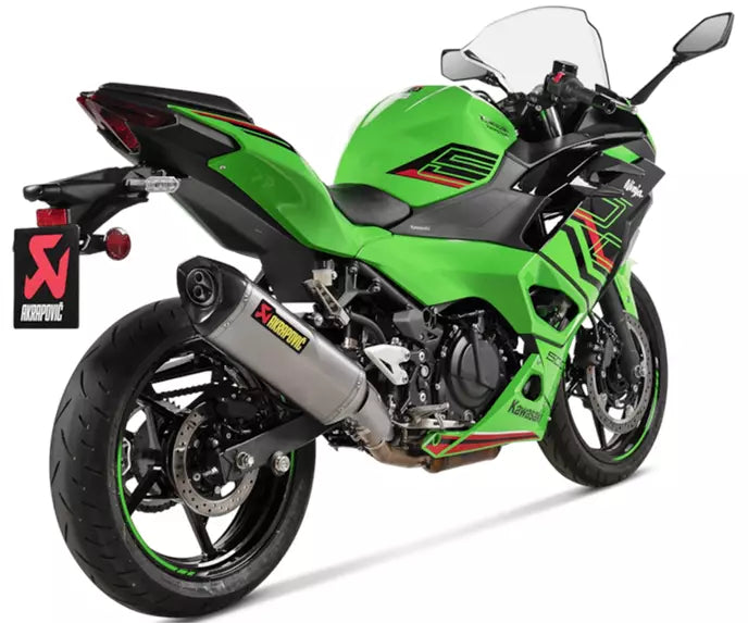 Akrapovič Kawasaki Ninja 500 / Z 500 Slip-On Exhaust 2024–2026 Slip-On Line Titanium/Carbon – S-K5SO1-HRT