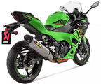 Akrapovič Kawasaki Ninja 500 / Z 500 Slip-On Exhaust 2024–2026 Slip-On Line Titanium/Carbon – S-K5SO1-HRT
