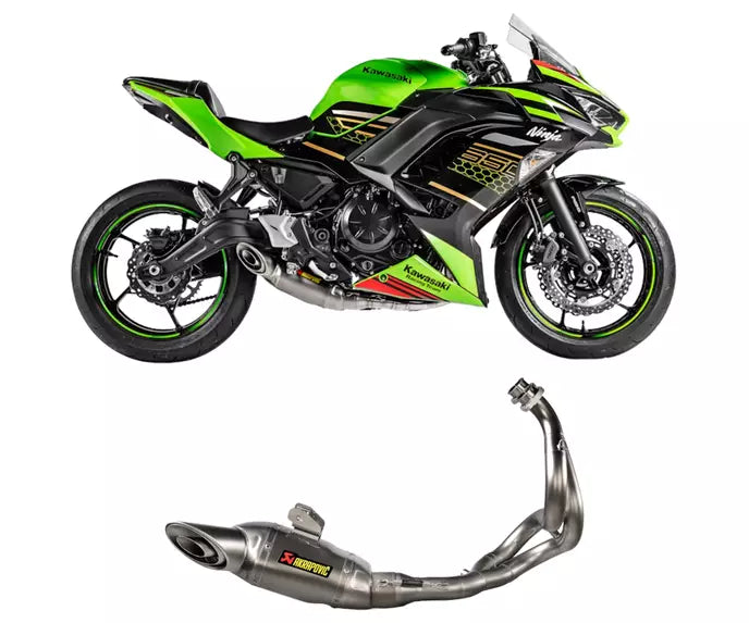 Akrapovič Kawasaki Z 650 Full Exhaust System 2017–2026 Racing Line Titanium – S-K6R13-AFCRT/1