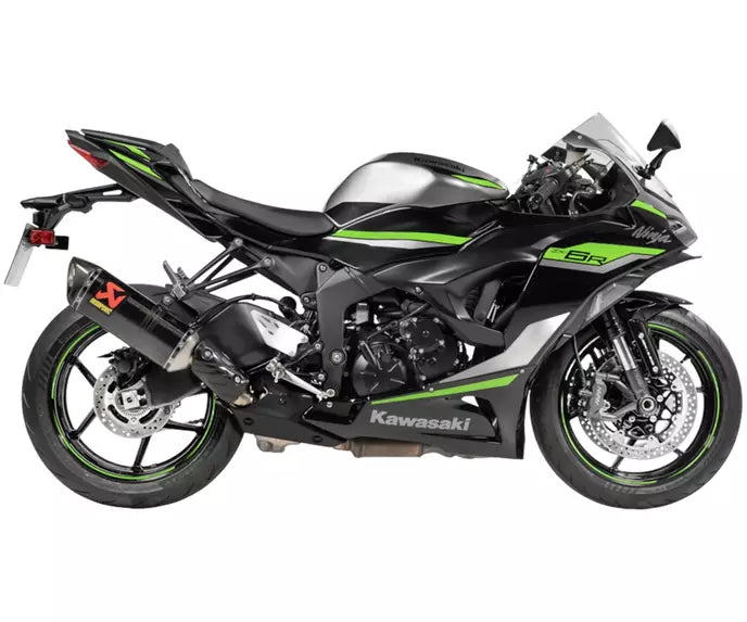 Akrapovič Kawasaki Ninja ZX-6R Slip-On Exhaust 2009–2026 Slip-On Line Carbon – S-K6SO7-HZC/3