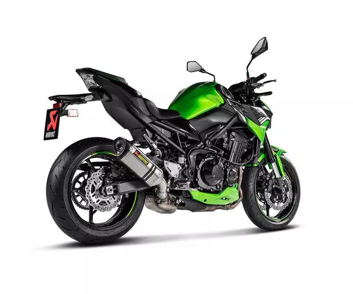 Akrapovič Kawasaki Z900 Slip-On Exhaust 2019–2024 Titanium/Carbon – S-K9SO11-HZT
