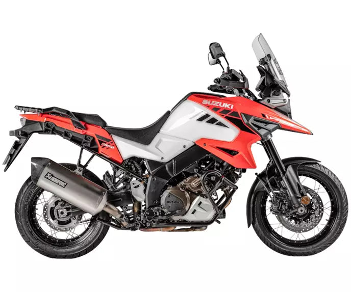 Akrapovič Suzuki V-Strom 1000 Slip-On Exhaust 2015–2019 Slip-On Line Titanium/Carbon – S-S10SO18-HAFT
