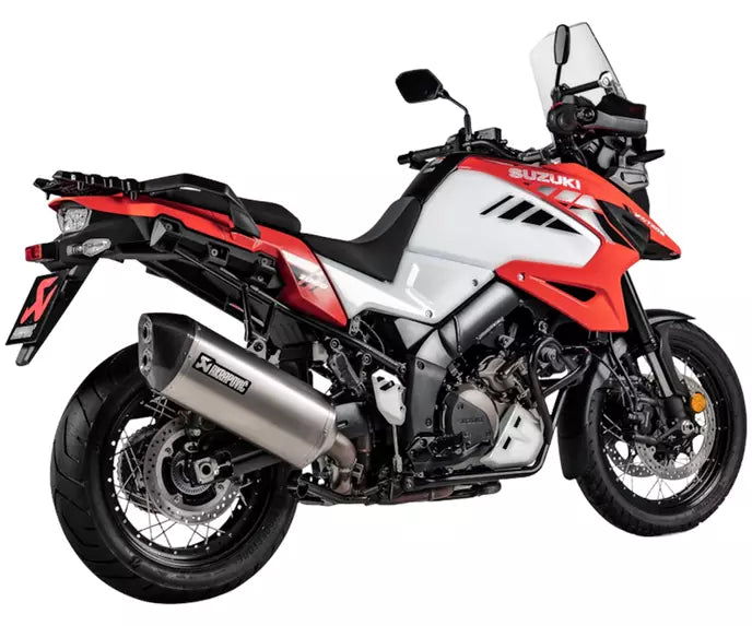 Akrapovič Suzuki V-Strom 1000 Slip-On Exhaust 2015–2019 Slip-On Line Titanium/Carbon – S-S10SO18-HAFT