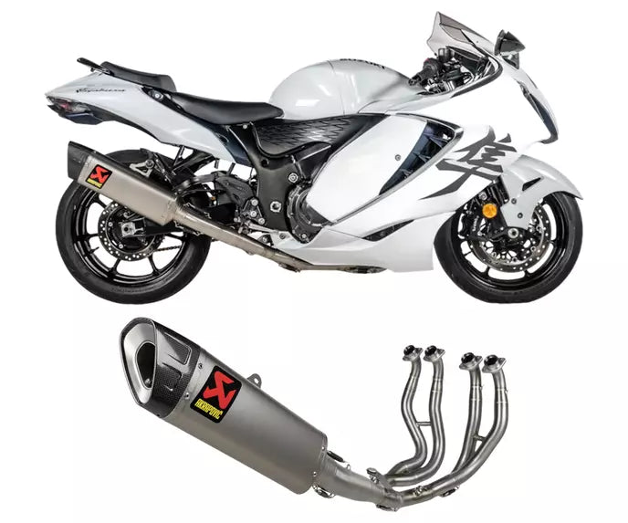Akrapovič Suzuki Hayabusa Full Exhaust System 2021–2026 Racing Line Titanium/Carbon – S-S13R4-APLT