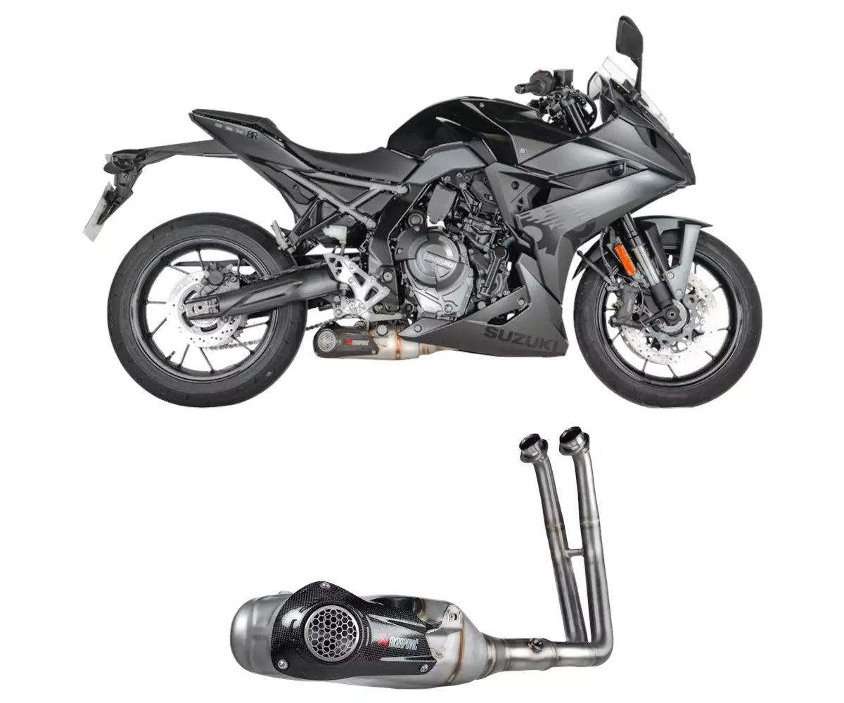 Akrapovič Suzuki GSX-8R / GSX-8TT Full Exhaust System 2022–2026 Racing Line Stainless Steel – S-S8R1-HHAKESS