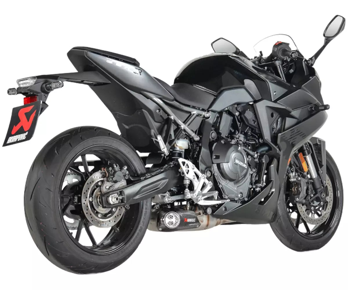 Akrapovič Suzuki GSX-8R / GSX-8TT Full Exhaust System 2022–2026 Racing Line Stainless Steel – S-S8R1-HHAKESS